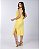 VESTIDO MIDI CAVADO LISO - AMARELO MANTEIGA - Imagem 3