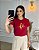 T-SHIRT FÉ C/APLICAÇAO - CHERRY RED - Imagem 1