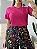 T-SHIRT MANGA DOBRADA - ROSA PINK - Imagem 3
