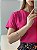 T-SHIRT MANGA DOBRADA - ROSA PINK - Imagem 2