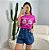 T-SHIRT SAN FRANCISCO C/STRASS - ROSA PENELOPE - Imagem 1