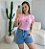 T-SHIRT BEM ME QUERO (BORDADA) - ROSA BEBE - Imagem 1