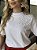 T-SHIRT GOLA ALTA PEROLAS NO OMBRO - BRANCO - Imagem 2