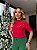 T-SHIRT GOLA ALTA PEROLAS NO OMBRO - VERMELHO - Imagem 3
