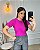 T-SHIRT MANGA DOBRADA - ROSA PENELOPE - Imagem 1
