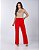 CALÇA PANTALONA CANELADA - VERMELHO - Imagem 1