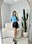 T-SHIRT GOLA ALTA LISA - ACQUA BLUE - Imagem 3