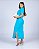 VESTIDO MAITÊ LISO DE ALGODÃO COM BOLSO - ACQUA BLUE - Imagem 3