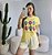 T-SHIRT NICE STORY FLORES - AMARELO MANTEIGA - Imagem 1