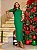 VESTIDO MAITÊ LISO DE ALGODÃO COM BOLSO - VERDE BANDEIRA - Imagem 1