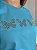 T-SHIRT BORBOLETAS C/STRASS - ACQUA BLUE - Imagem 2