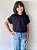 T-SHIRT INFANTIL LISA - PRETO - Imagem 1