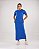 VESTIDO MAITÊ LISO DE ALGODÃO COM BOLSO - AZUL CANETA - Imagem 1