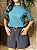 T-SHIRT GOLA ALTA LISA - VERDE NOITE - Imagem 3
