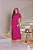 VESTIDO MAITÊ LISO DE ALGODÃO COM BOLSO - FUCSIA - Imagem 1