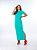 VESTIDO MAITÊ LISO DE ALGODÃO COM BOLSO  - VERDE JADE - Imagem 1