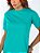 VESTIDO MAITÊ LISO DE ALGODÃO COM BOLSO  - VERDE JADE - Imagem 5
