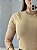 T-SHIRT CANELADA - BEGE AMENDOA - Imagem 2