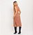 VESTIDO MIDI CAVADO LISO - MOCHA MOUSSE - Imagem 2