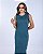 VESTIDO MIDI CAVADO LISO - VERDE NOITE - Imagem 2