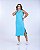 VESTIDO MIDI CAVADO LISO - ACQUA BLUE - Imagem 1