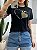 T-SHIRT IT ALWAYS SEEMS C/STRASS - PRETO - Imagem 4
