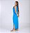 VESTIDO MIDI CAVADO C/BOLSO - AZUL REAL - Imagem 3