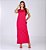 VESTIDO MIDI CAVADO C/BOLSO - FUCSIA - Imagem 1