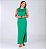 VESTIDO MIDI CAVADO C/BOLSO - VERDE BANDEIRA - Imagem 1