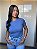T-SHIRT CANELADA - AZUL JEANS - Imagem 1