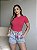 T-SHIRT CANELADA - ROSA PINK - Imagem 4
