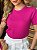 T-SHIRT CANELADA - ROSA PINK - Imagem 2