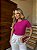 T-SHIRT CANELADA - ROSA PINK - Imagem 3