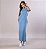 VESTIDO MAITÊ LISO DE ALGODÃO COM BOLSO - AZUL DENIM - Imagem 4