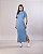 VESTIDO MAITÊ LISO DE ALGODÃO COM BOLSO - AZUL DENIM - Imagem 1