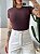 T-SHIRT CANELADA - MARROM EXPRESSO - Imagem 6