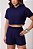 CONJUNTO SHORT E CROPPED COM CAPUZ - AZUL MARINHO - Imagem 4