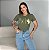 T-SHIRT OXI C/FOIL - FOLHA SECA - Imagem 1