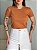 T-SHIRT MANGA DOBRADA - BEGE SEPIA - Imagem 3