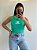 CROPPED RIBANA COLCCI LOGO - VERDE ACQUAMARINE - Imagem 1