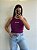 CROPPED RIBANA COLCCI BASIC - ROXO BERINJELA - Imagem 1