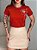 T-SHIRT FLOR MINIMALISTA - TERRACOTA - Imagem 3