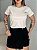 T-SHIRT CRUZ (BORDADA) - BEGE NATURAL - Imagem 3