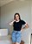T-SHIRT CANELADA BICOLOR - PRETO - Imagem 1