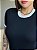 T-SHIRT CANELADA BICOLOR - PRETO - Imagem 2