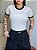 T-SHIRT CANELADA BICOLOR - OFF WHITE - Imagem 3