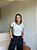 T-SHIRT CANELADA BICOLOR - OFF WHITE - Imagem 4