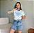 T-SHIRT ADIDAS (AZUL) - OFF WHITE - Imagem 1