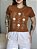 T-SHIRT FLEUR FLORES C/APLICAÇÃO - CARAMELO - Imagem 3
