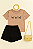 T-SHIRT TRIO BORBOLETA C/GLITTER - MOCACCINO - Imagem 4